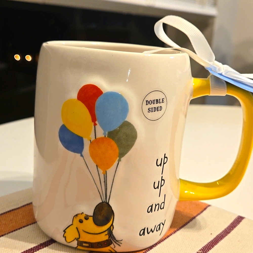 Disney Pixar UP Mug - White and Yellow, Up UP AND AWAY - Picture 3 of 5